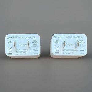 OEM WYZE AC/DC Power Adapter 100V-240V - 5V 1000mA USB 2 Pack Genuine Authentic